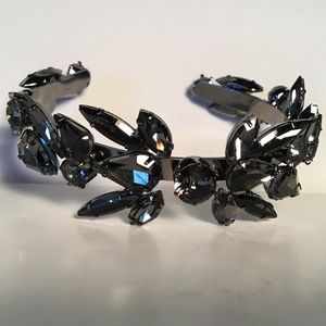 Women’s Bracelet Deep Dark Smokey Gray Cuff Very Attractive Piece